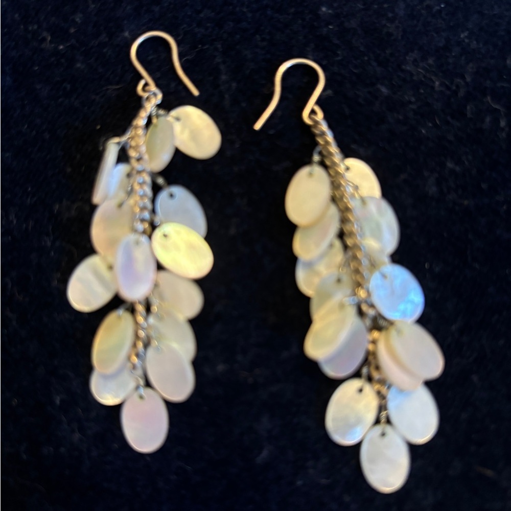 Opal Shell earrings - Picture 2 of 3